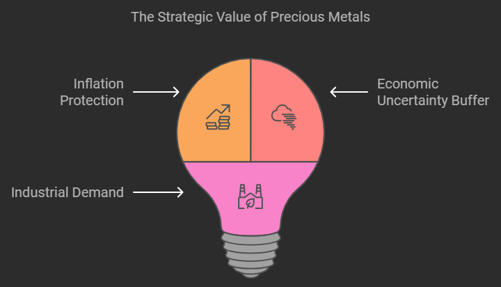 Explainer Infographic for The Strategic Value of Precious Metalls 